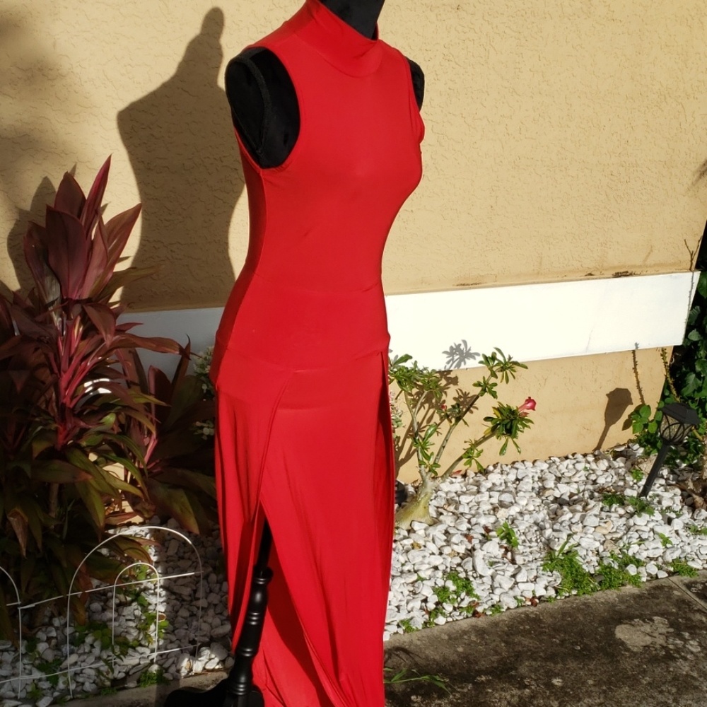 💥super sexy long red dress. - Picture 2 of 8